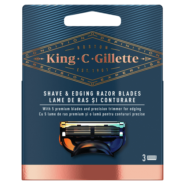 Gillette King C. Holiace Hlavice Pre Holenie A Tvarovanie x3